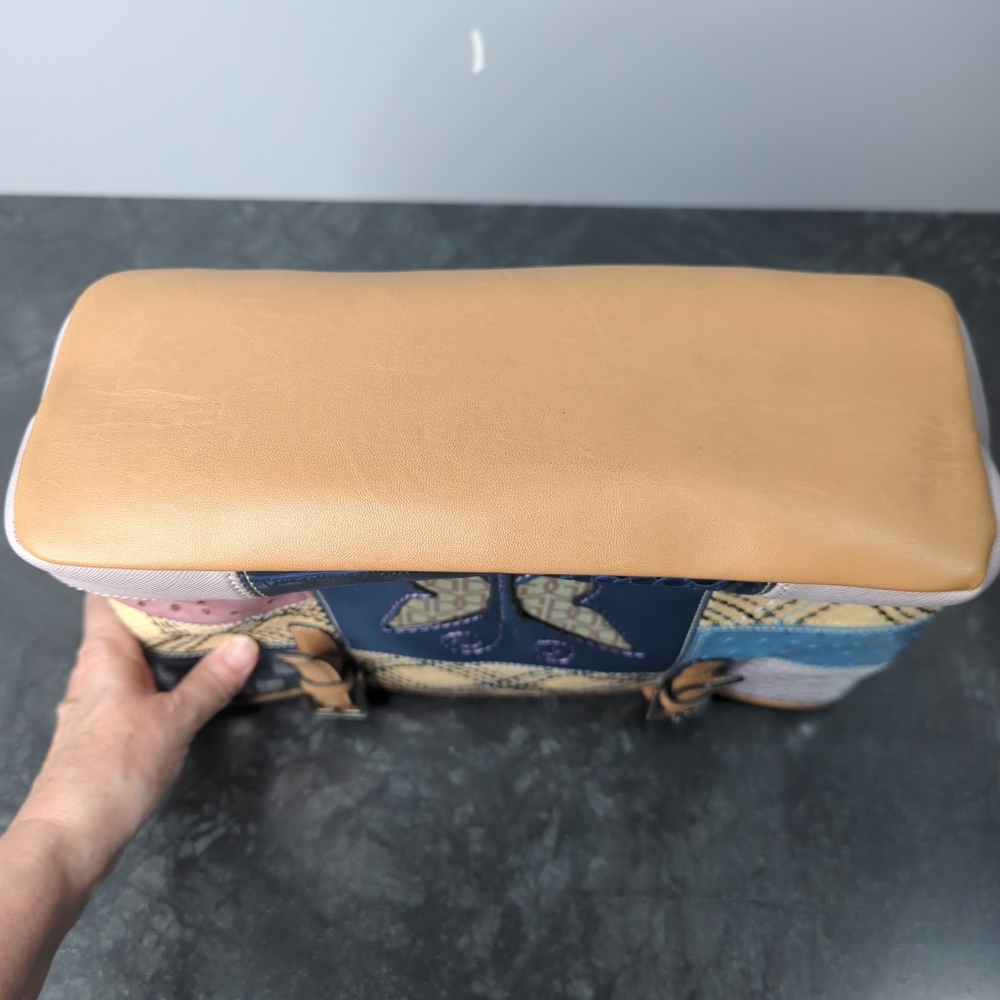 Giani Bernini Multicolor Patchwork Butterfly Purs… - image 2